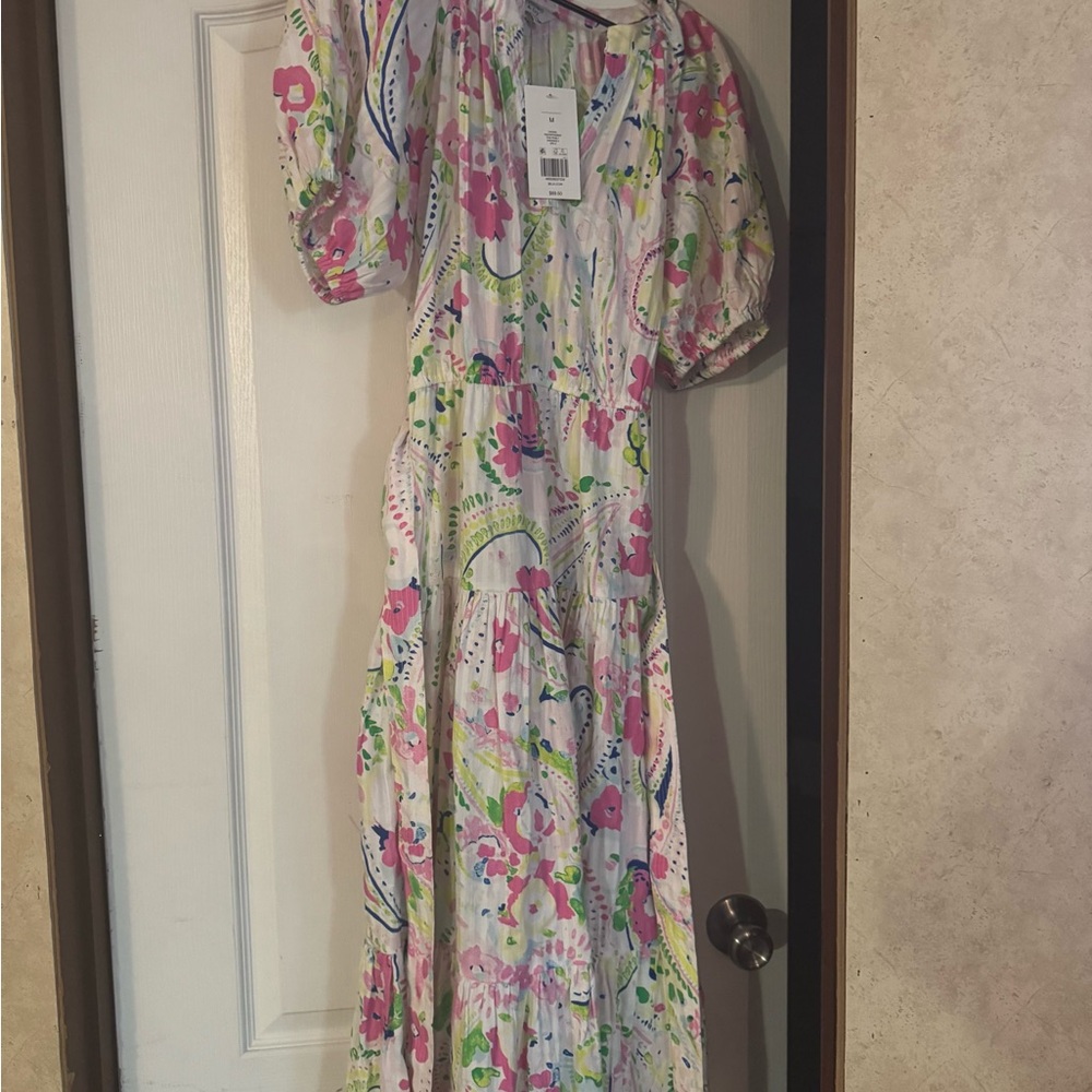 Crown & Ivy Vibrant Floral Maxi Dress